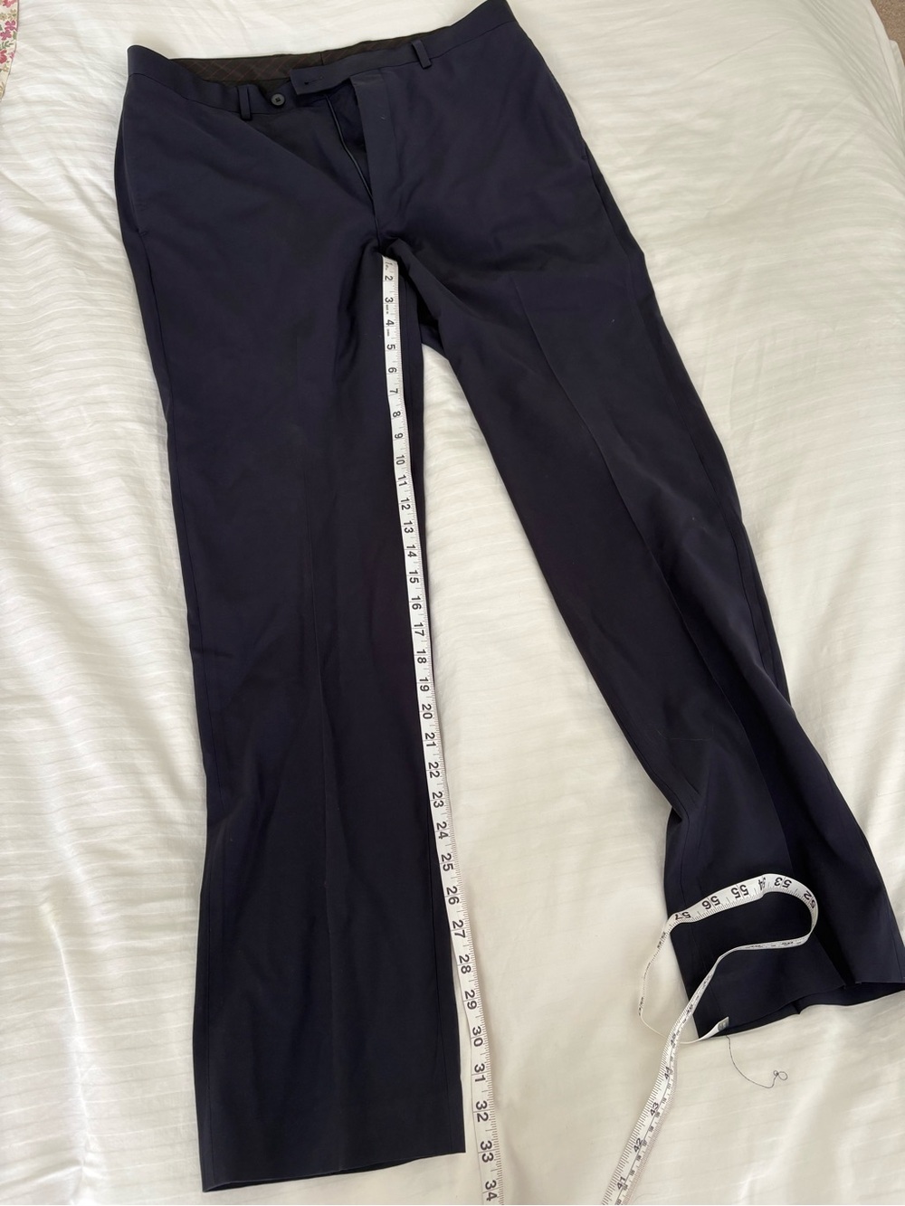 Calvin Klein Men's Dark Navy Dress Pants 34x34